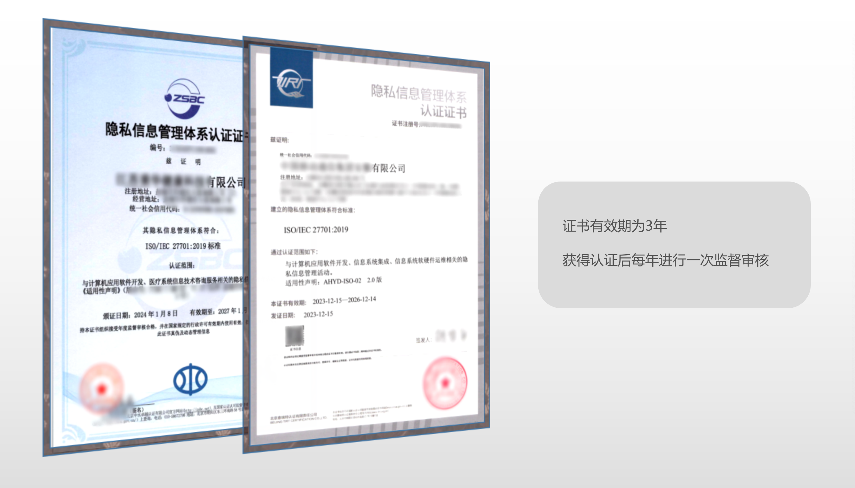 ISO27701证书
